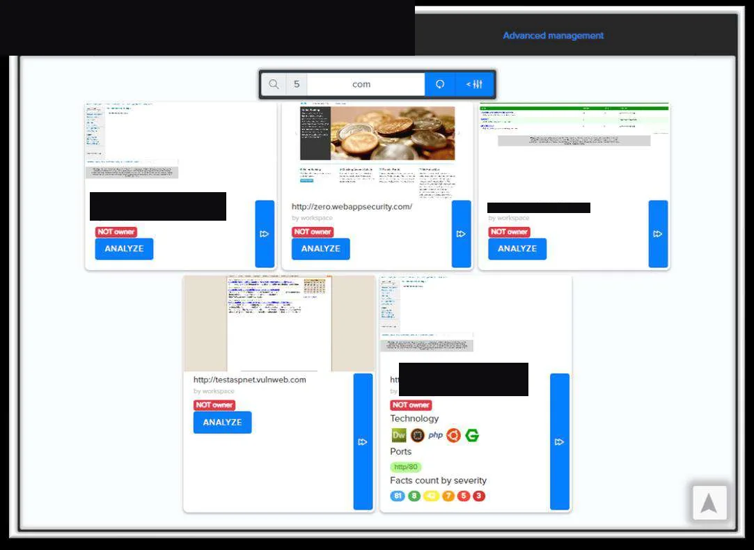 Singular audit project with settings, notes and reporting